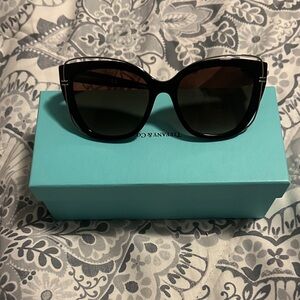 Tiffany & Co. Black Cat-Eye Sunglasses